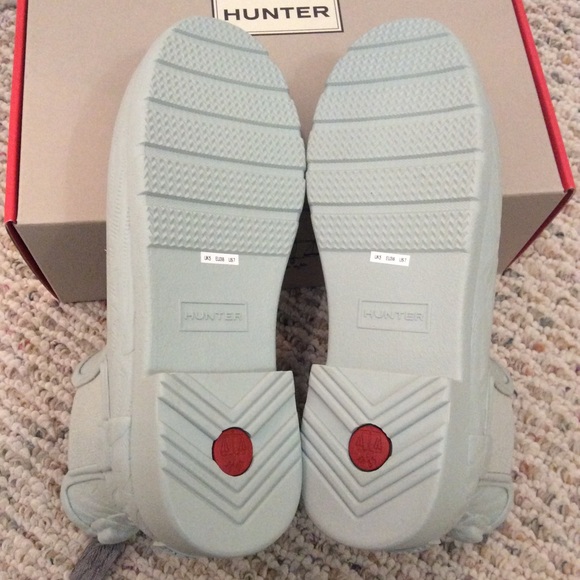 🆕 Madewell x HUNTER mint green ankle rain boots 7 - Picture 6 of 8